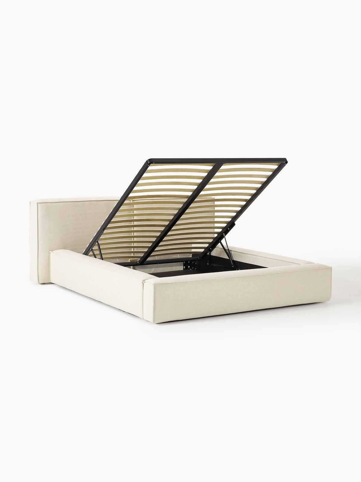Warehamy Lennon Bed, Upholstered, with Storage