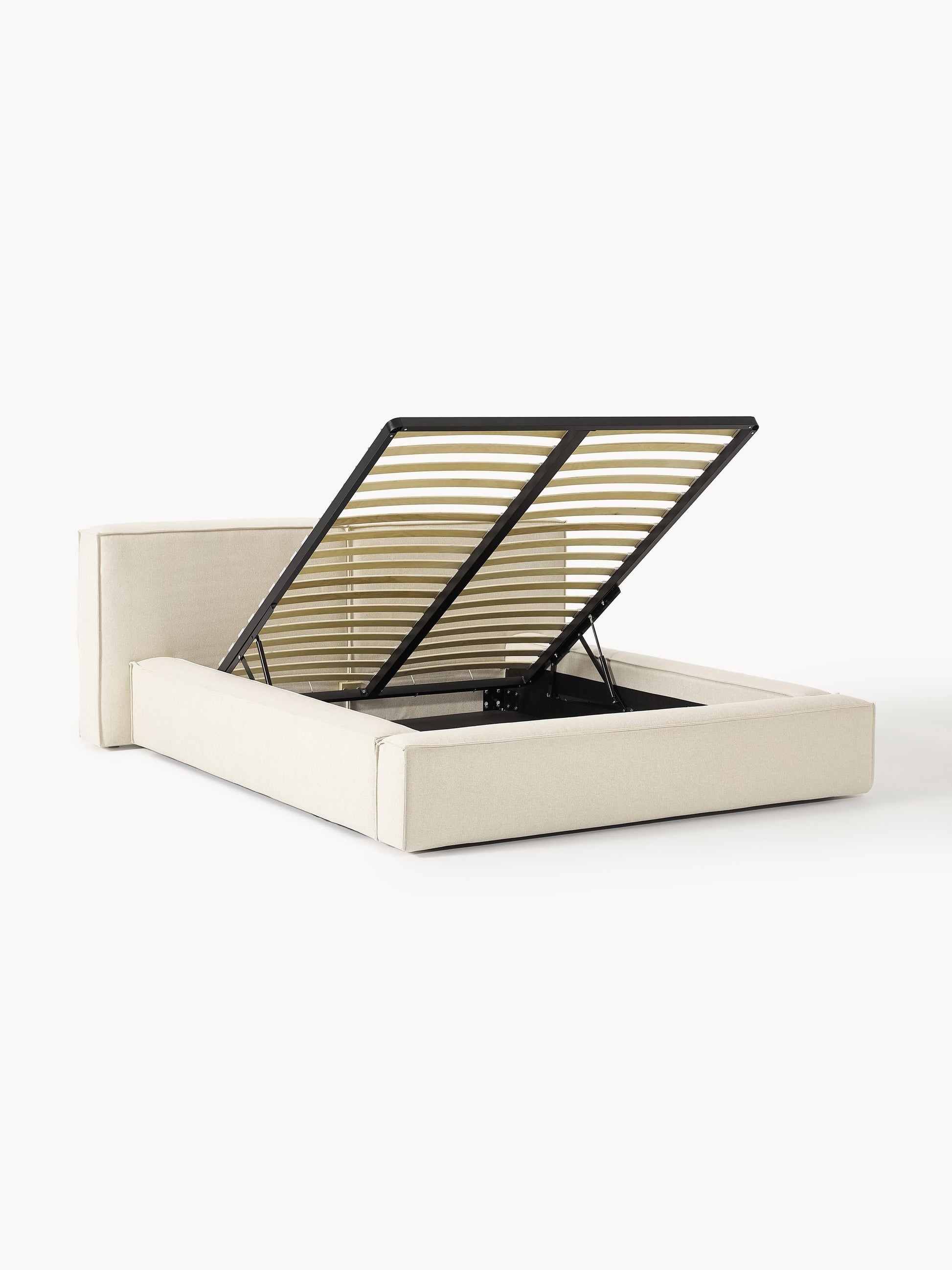 Warehamy Lennon Bed, Upholstered, with Storage
