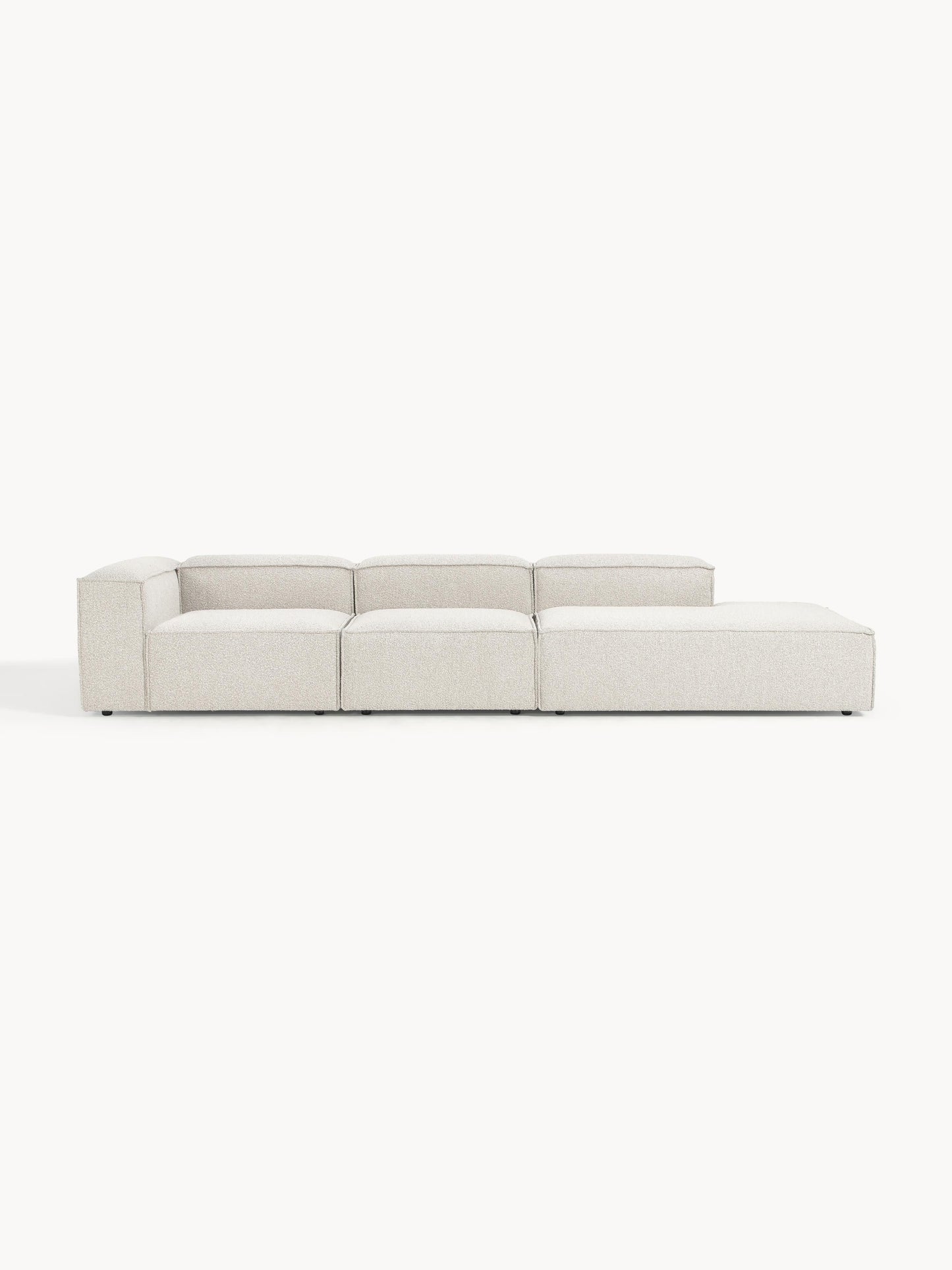 Warehamy Lennon Bouclé Modular Ottoman, XL