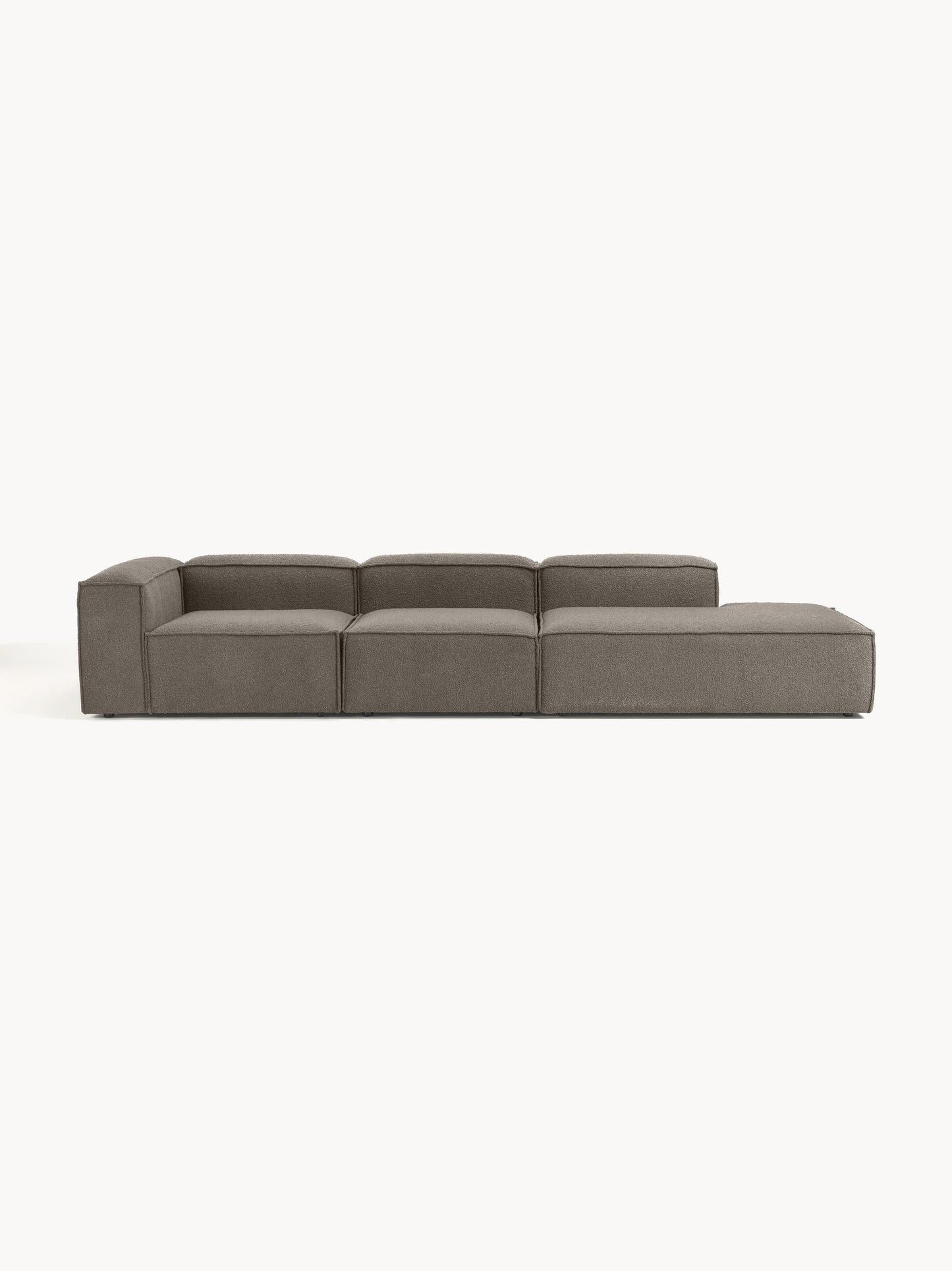 Warehamy Lennon Bouclé Modular Ottoman, XL