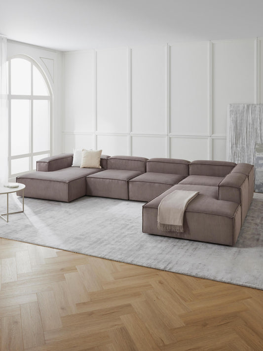 Warehamy Lennon Corduroy Modular Sofa, XL