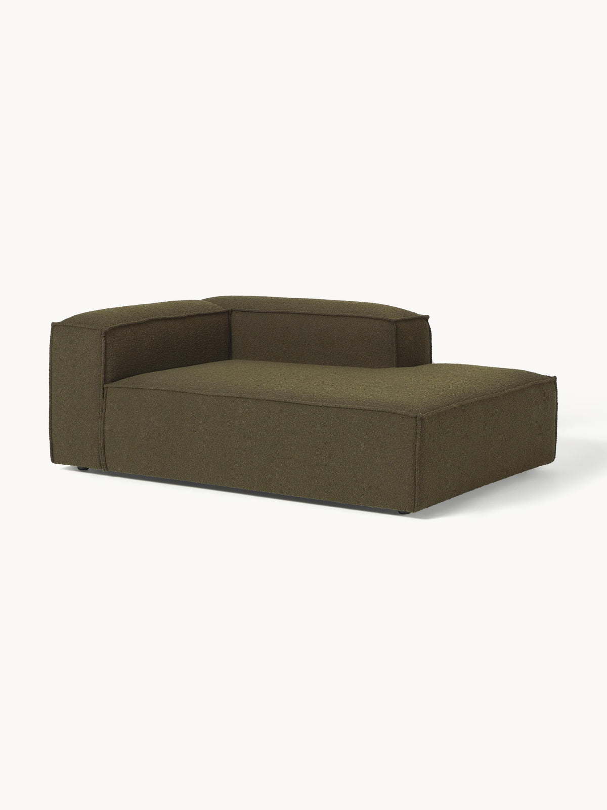 Warehamy Lennon Corner Ottoman Module in Bouclé