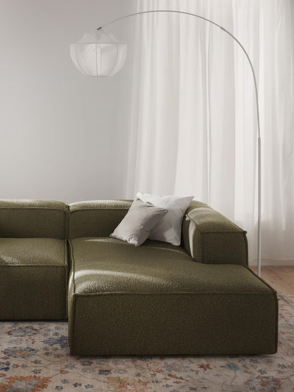 Warehamy Lennon Corner Ottoman Module in Bouclé