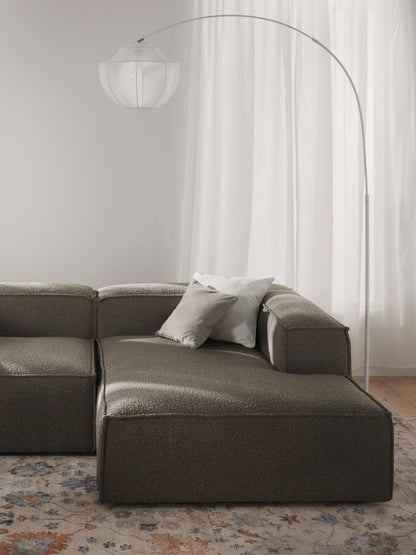 Warehamy Lennon Corner Ottoman Module in Bouclé