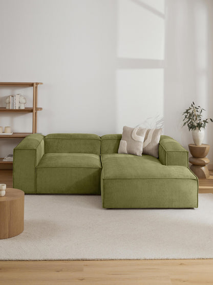 Warehamy Lennon Corner Ottoman Module in Corduroy