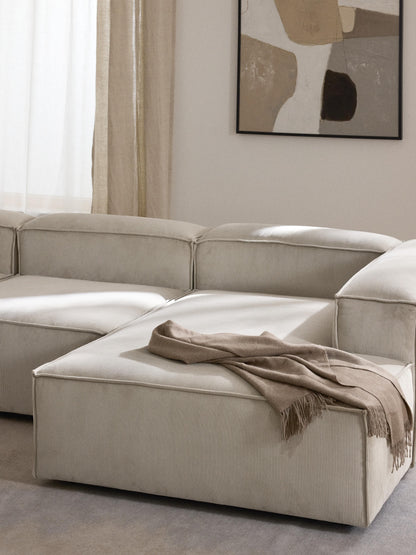 Warehamy Lennon Corner Ottoman Module in Corduroy