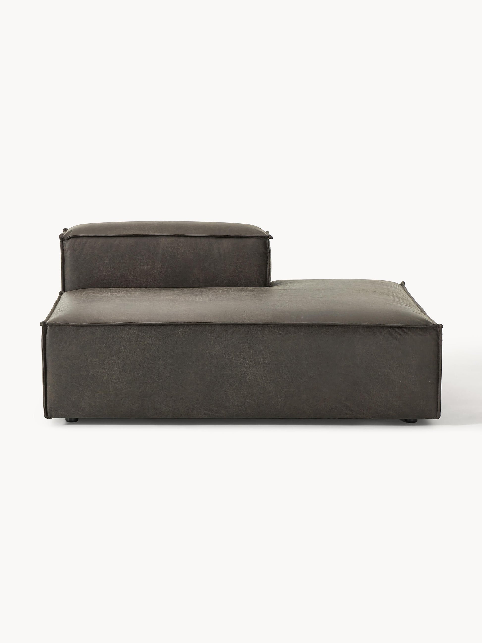 Warehamy Lennon Leather Ottoman Section