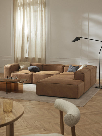 Warehamy Lennon Leather Ottoman Section
