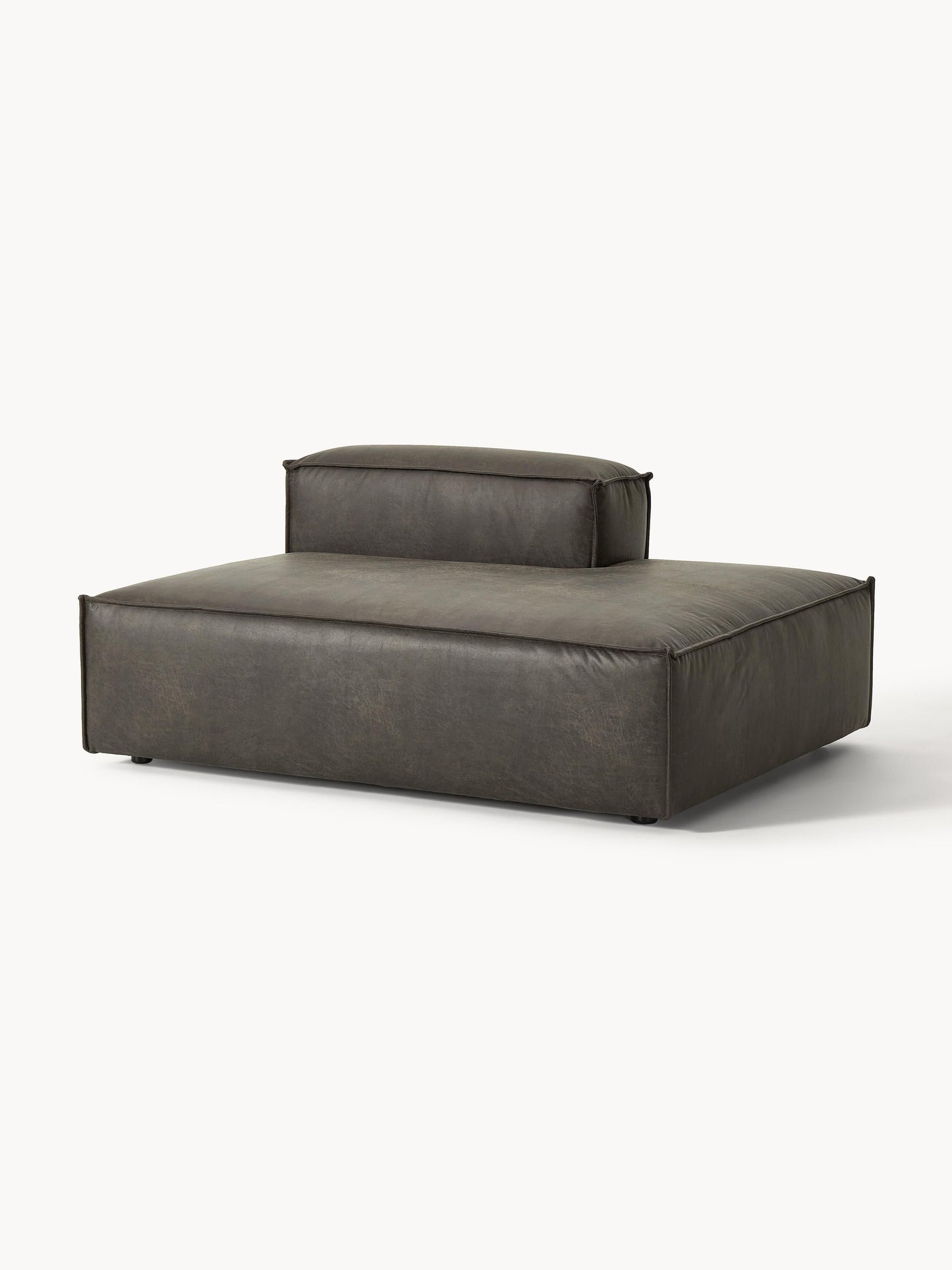 Warehamy Lennon Leather Ottoman Section