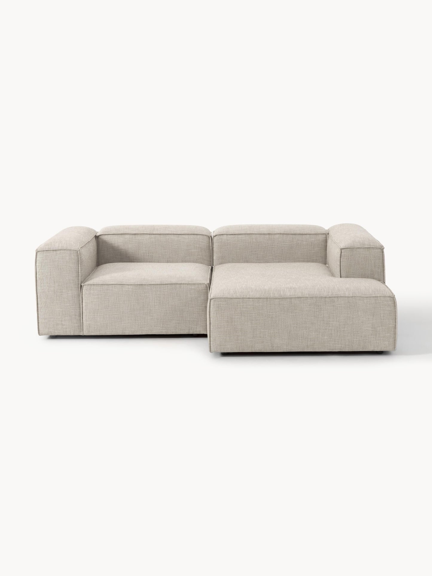 Warehamy Lennon Linen Blend Corner Sofa (2-Seater), Modular