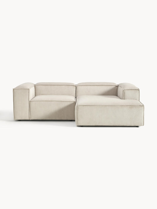 Warehamy Lennon Modular Corner Sofa, Corduroy, 2-Seater