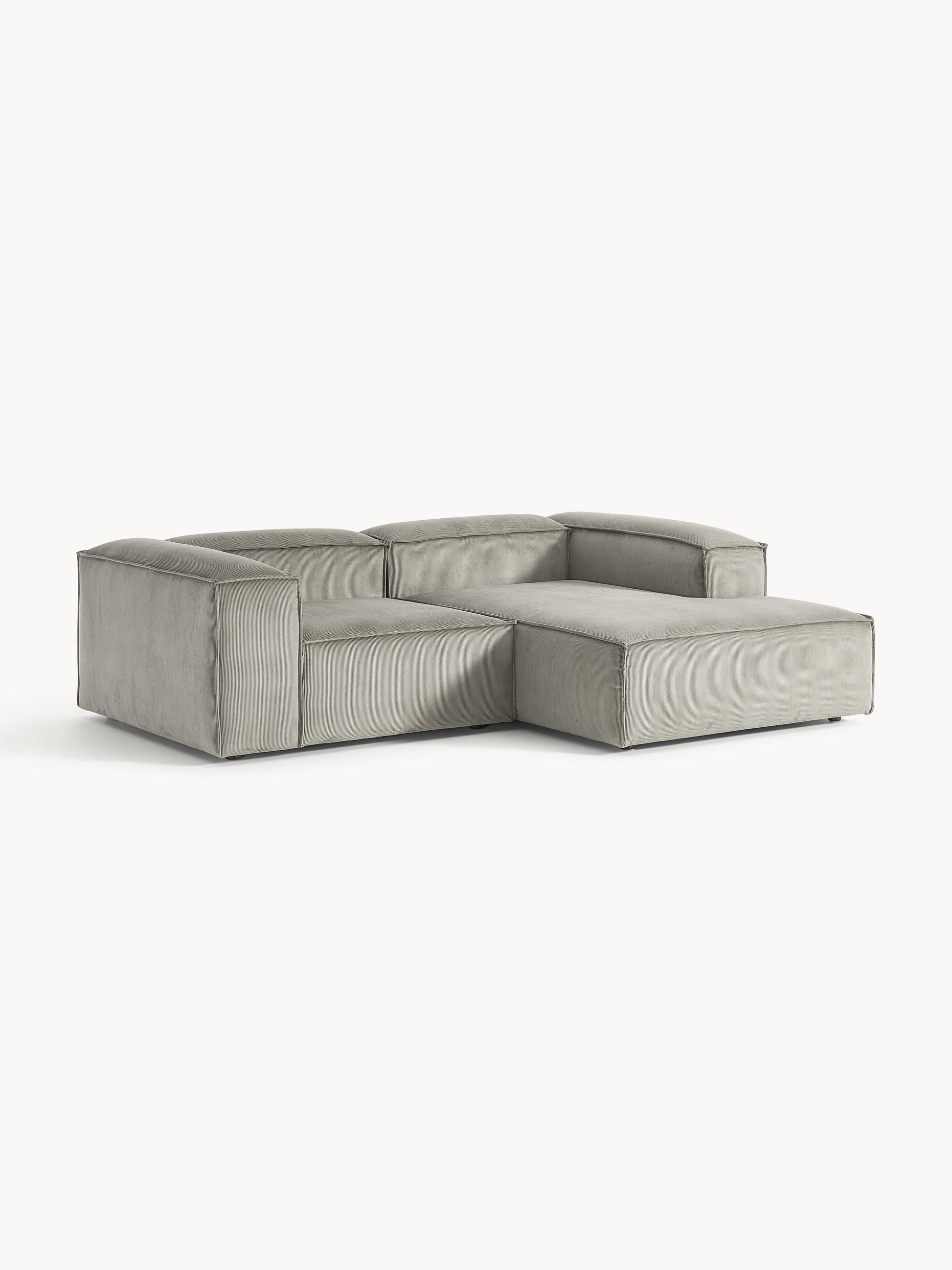 Warehamy Lennon Modular Corner Sofa, Corduroy, 2-Seater