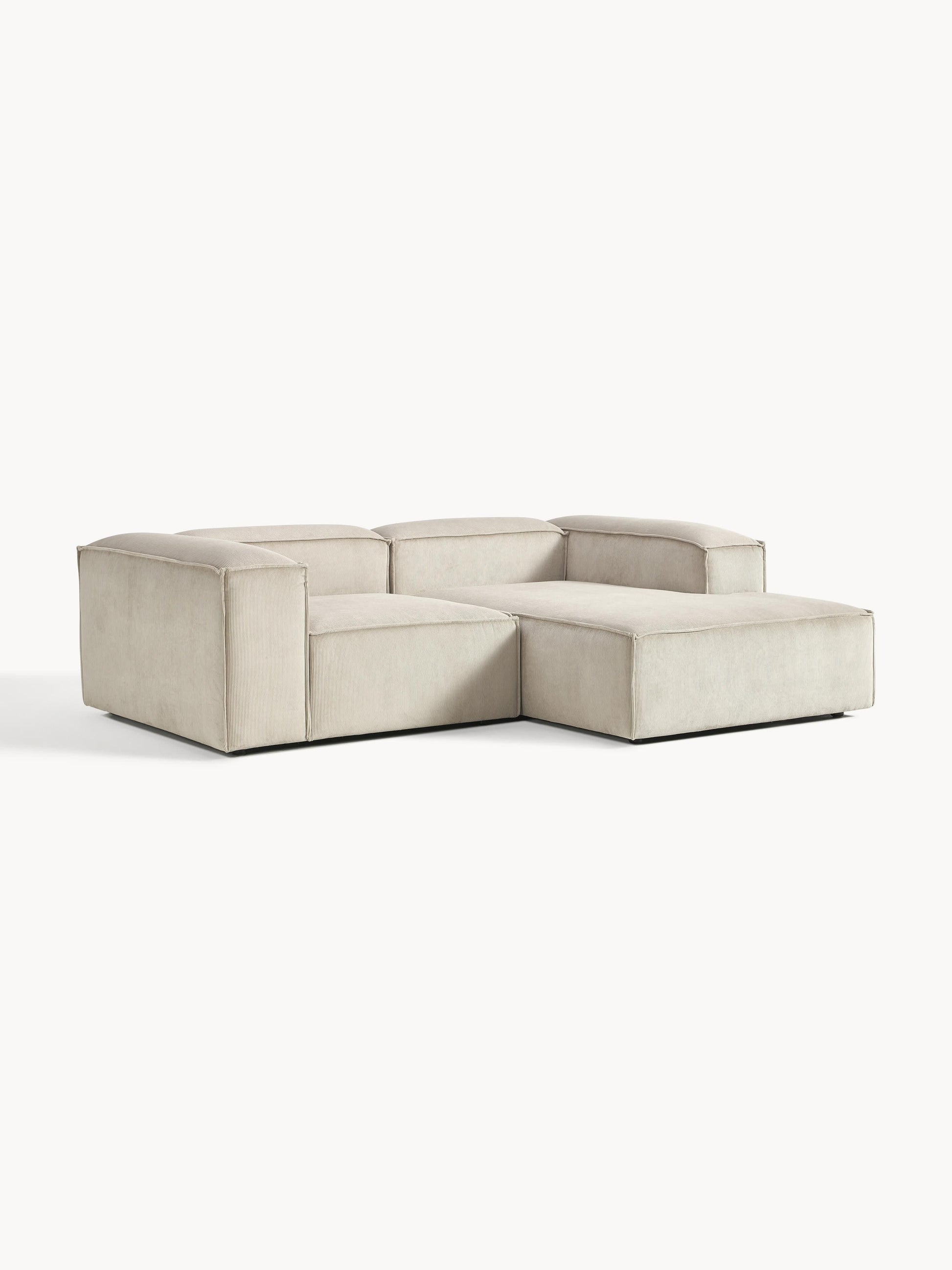 Warehamy Lennon Modular Corner Sofa, Corduroy, 2-Seater