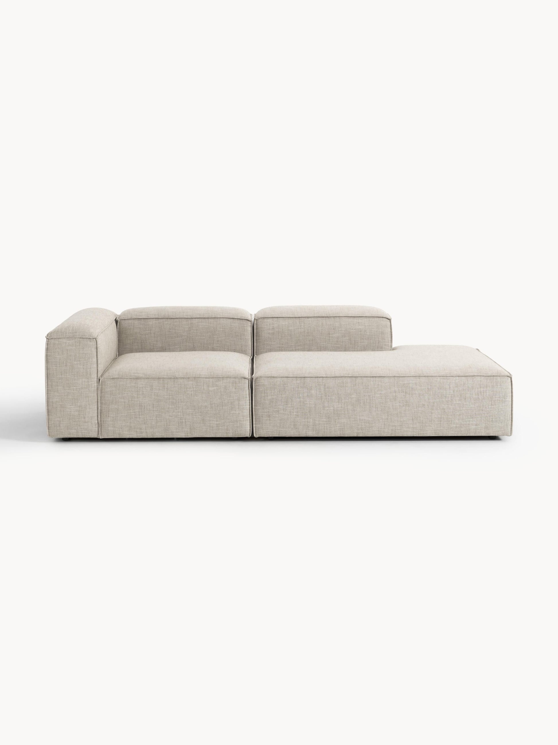 Warehamy Lennon Modular Linen Blend Ottoman
