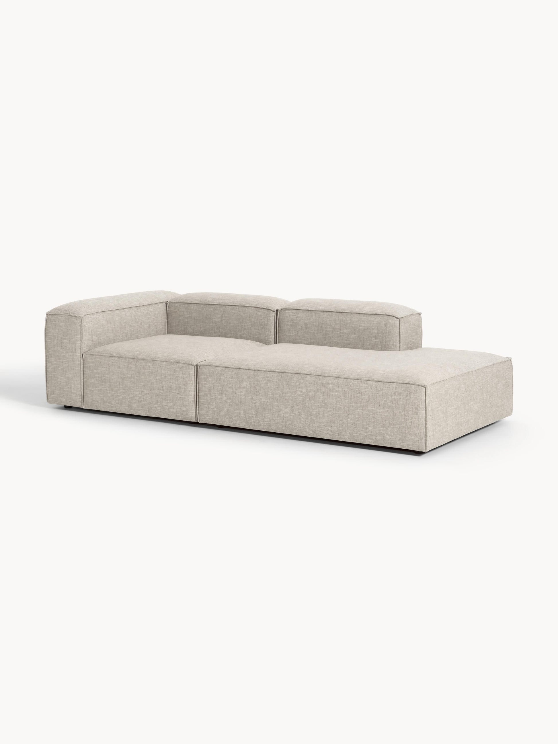 Warehamy Lennon Modular Linen Blend Ottoman