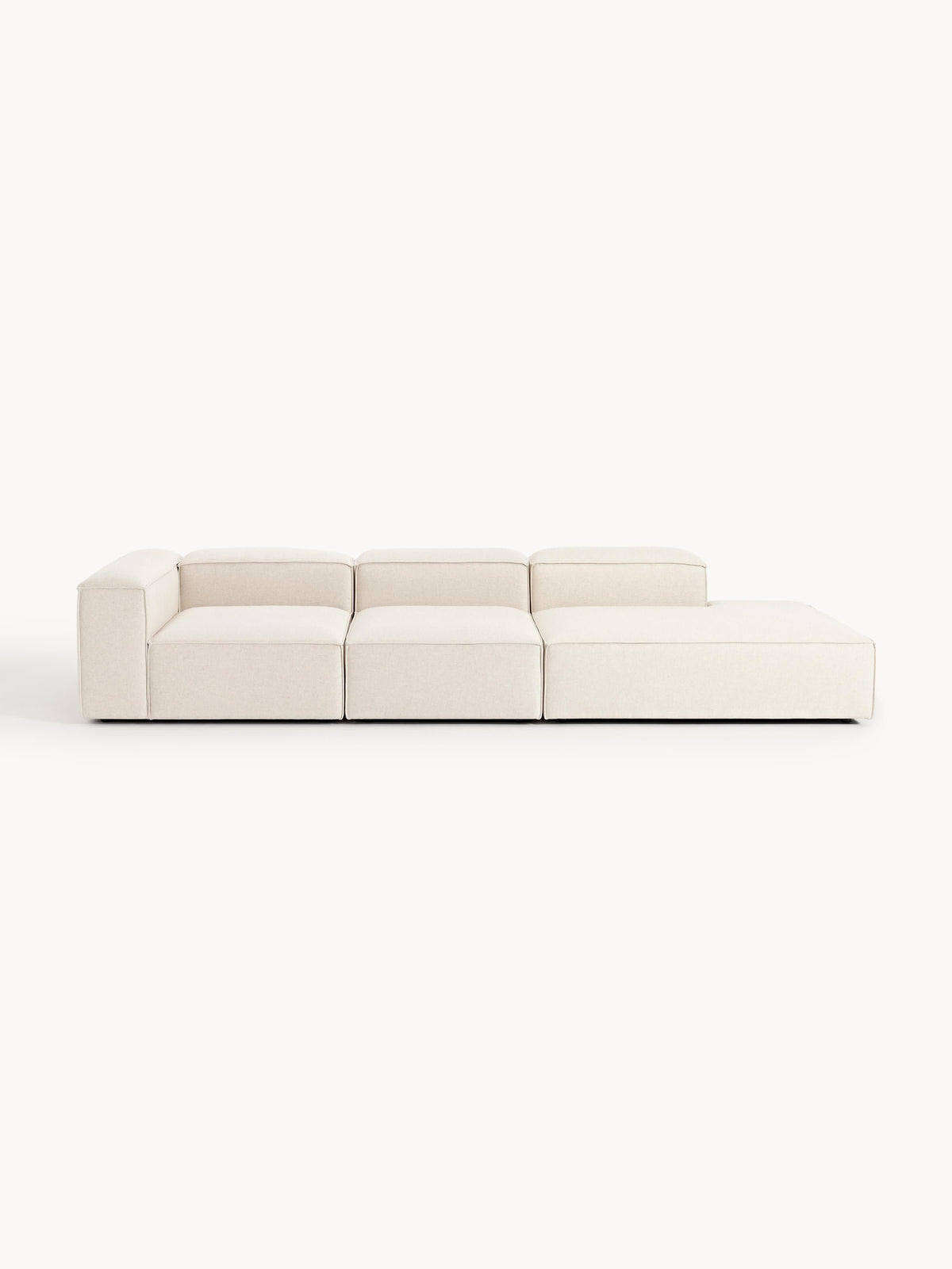 Warehamy Lennon Modular Linen Blend XL Ottoman
