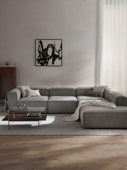 Warehamy Lennon Modular XL Corner Sofa, Bouclé, 4-Seater