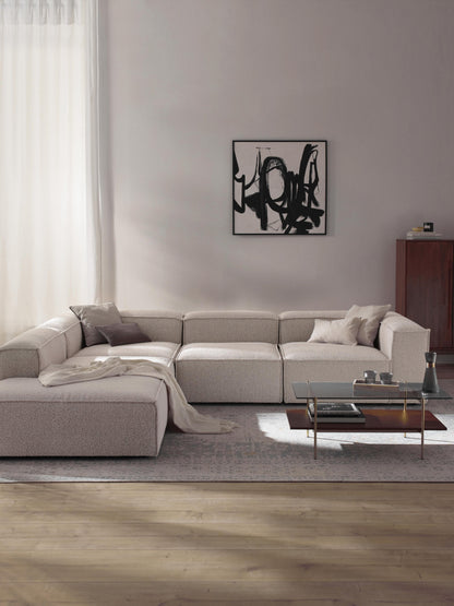 Warehamy Lennon Modular XL Corner Sofa, Bouclé, 4-Seater