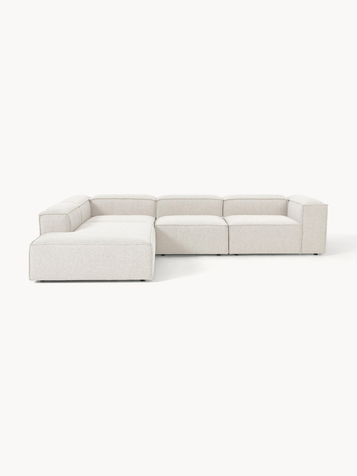 Warehamy Lennon Modular XL Corner Sofa, Bouclé, 4-Seater