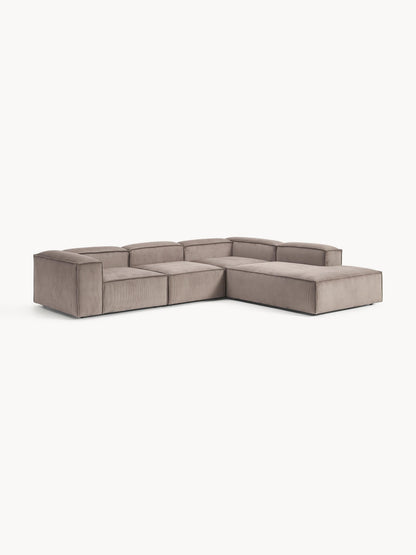 Warehamy Lennon Modular XL Corner Sofa, Corduroy, 4-Seater