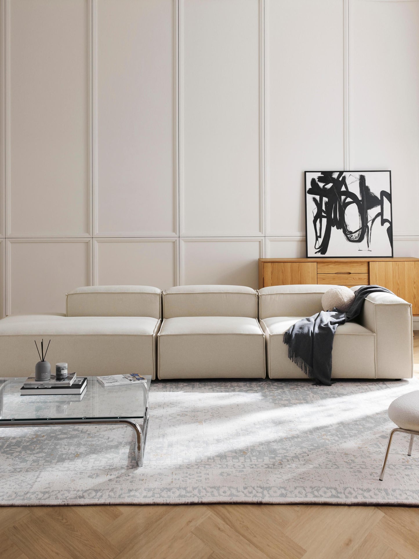 Warehamy Lennon Ottoman, Modular, XL