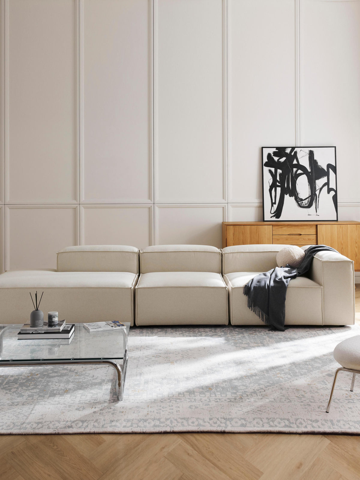 Warehamy Lennon Ottoman, Modular, XL