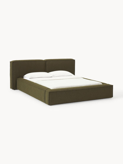 Warehamy Lennon Storage Bed, Upholstered in Bouclé