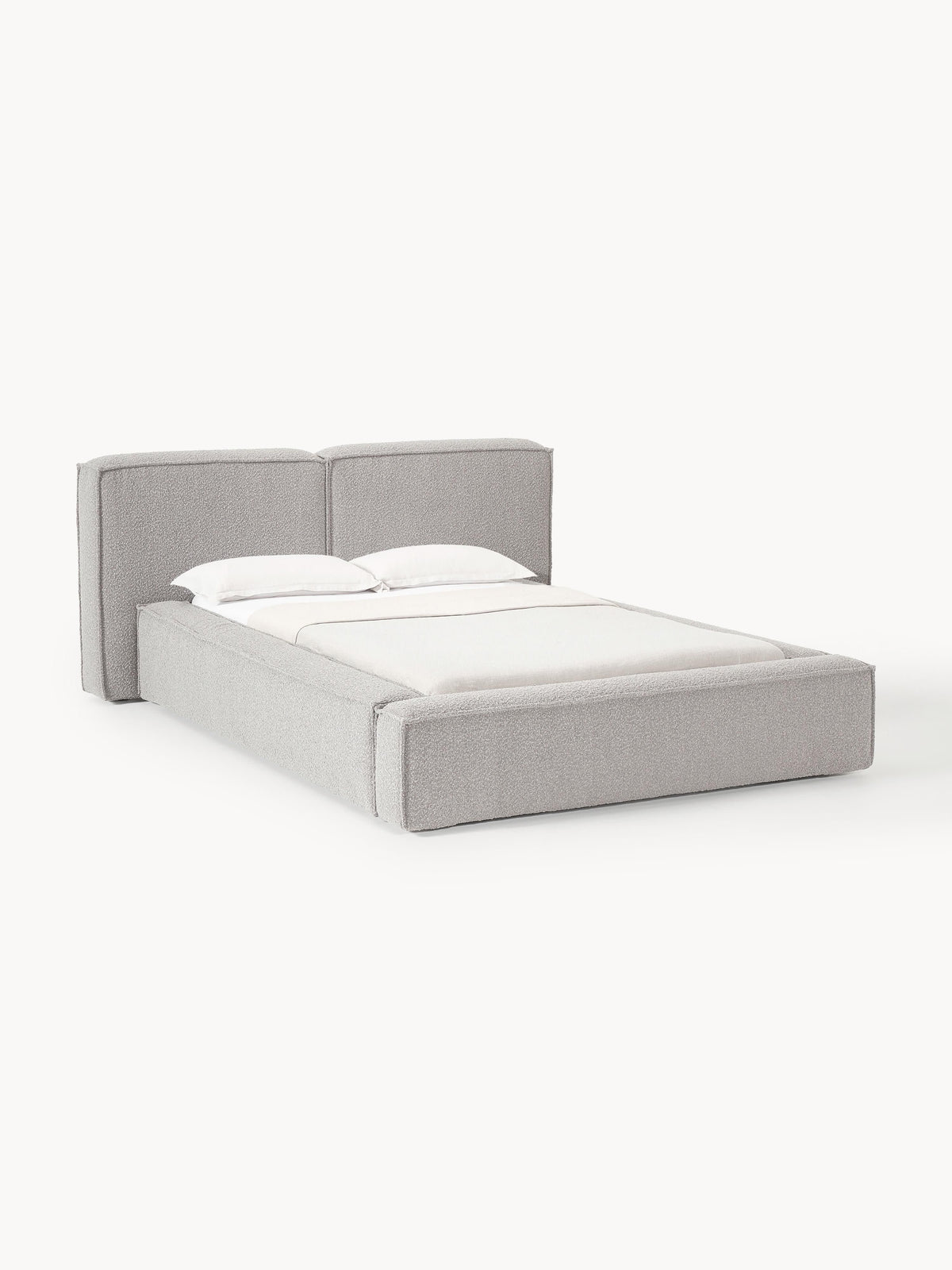 Warehamy Lennon Upholstered Bouclé Bed