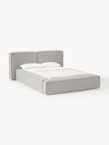Warehamy Lennon Upholstered Bouclé Bed
