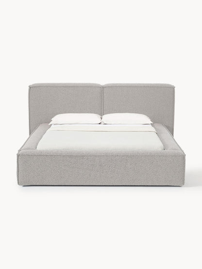 Warehamy Lennon Upholstered Bouclé Bed