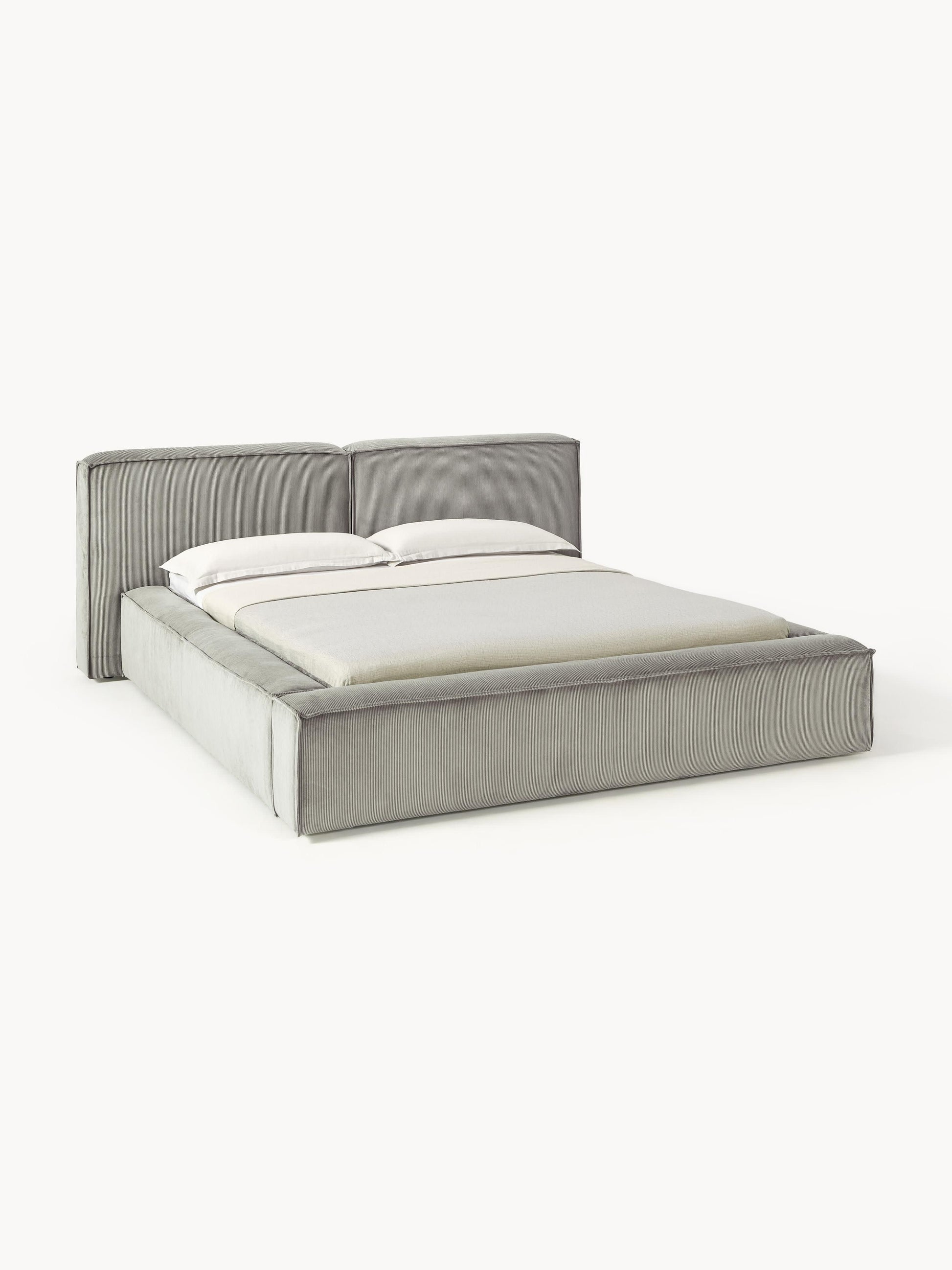 Warehamy Lennon Upholstered Corduroy Bed