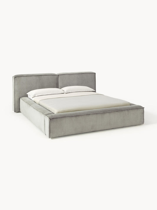 Warehamy Lennon Upholstered Corduroy Bed