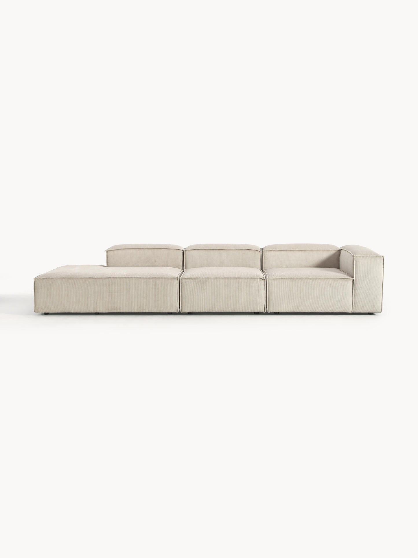 Warehamy Lennon XL Corduroy Ottoman, Modular