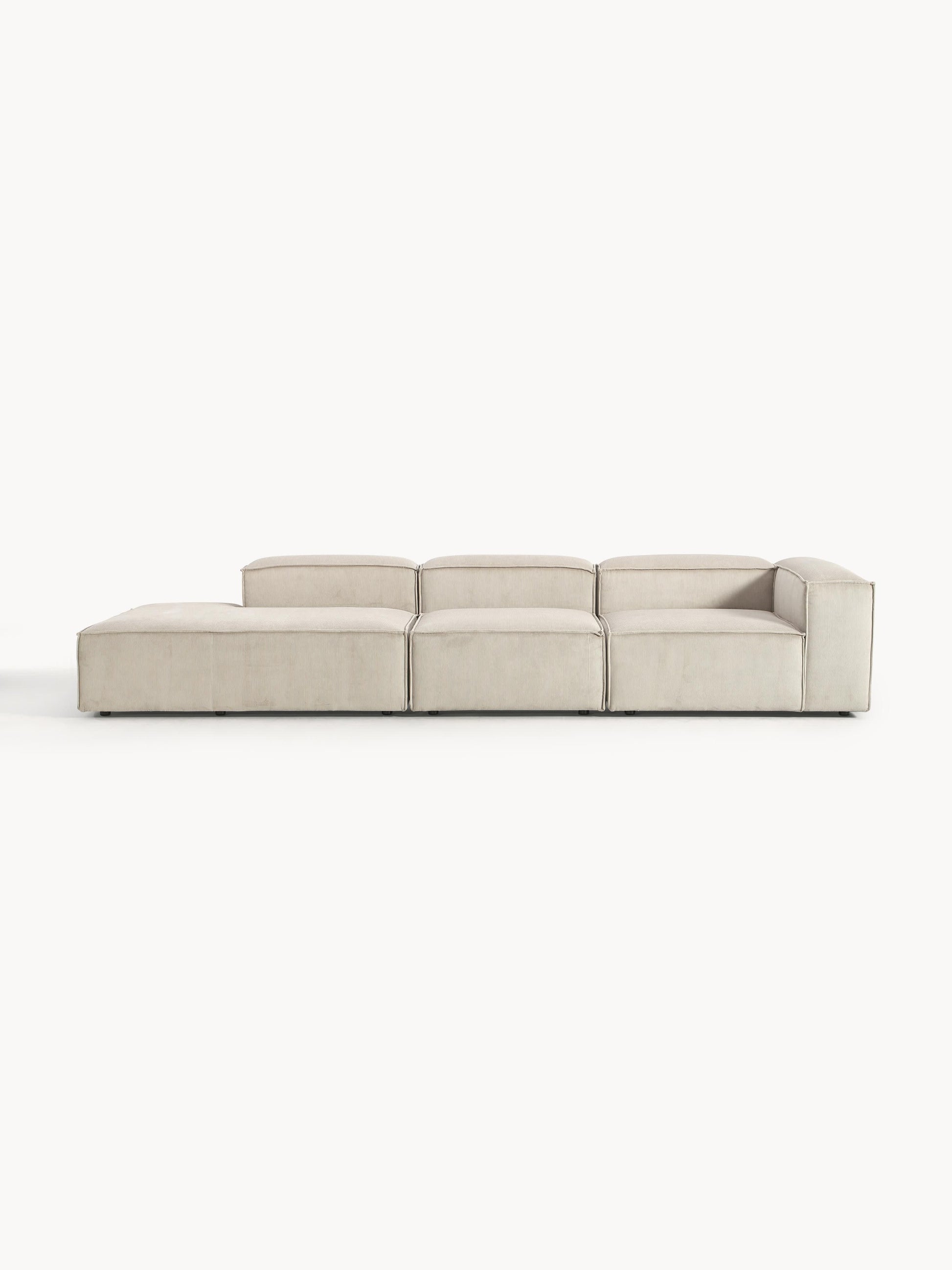 Warehamy Lennon XL Corduroy Ottoman, Modular