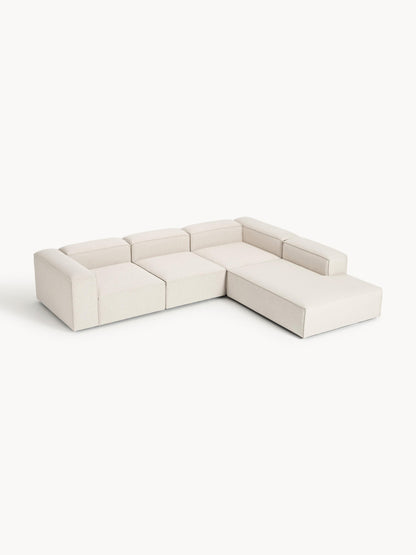 Warehamy Lennon XL Modular Corner Sofa (4-Seater) in Linen Blend