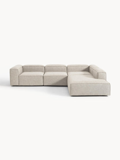 Warehamy Lennon XL Modular Corner Sofa (4-Seater) in Linen Blend