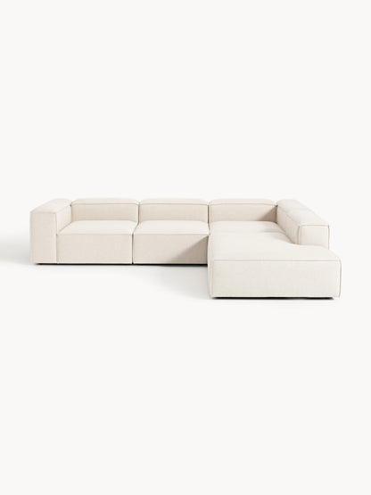 Warehamy Lennon XL Modular Corner Sofa (4-Seater) in Linen Blend