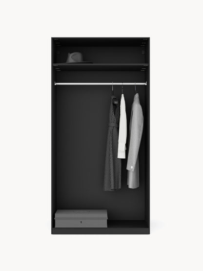 Warehamy Leon Hinged-Door Modular Wardrobe, 100 cm Wide, in Various Sizes