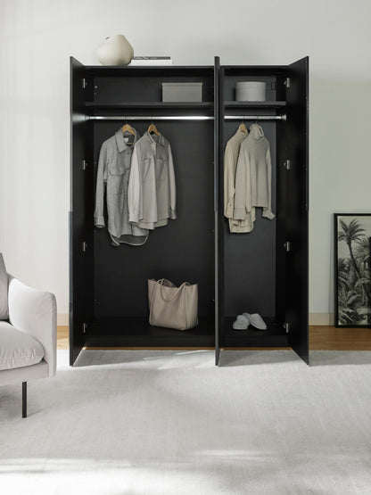Warehamy Leon Hinged-Door Modular Wardrobe, 150 cm Wide, in Various Sizes