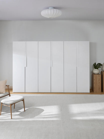 Warehamy Leon Hinged-Door Modular Wardrobe, 300 cm Wide, in Various Sizes