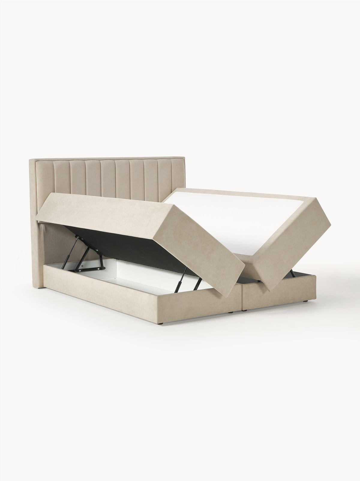 Warehamy Livia Bed with Storage, Box Spring