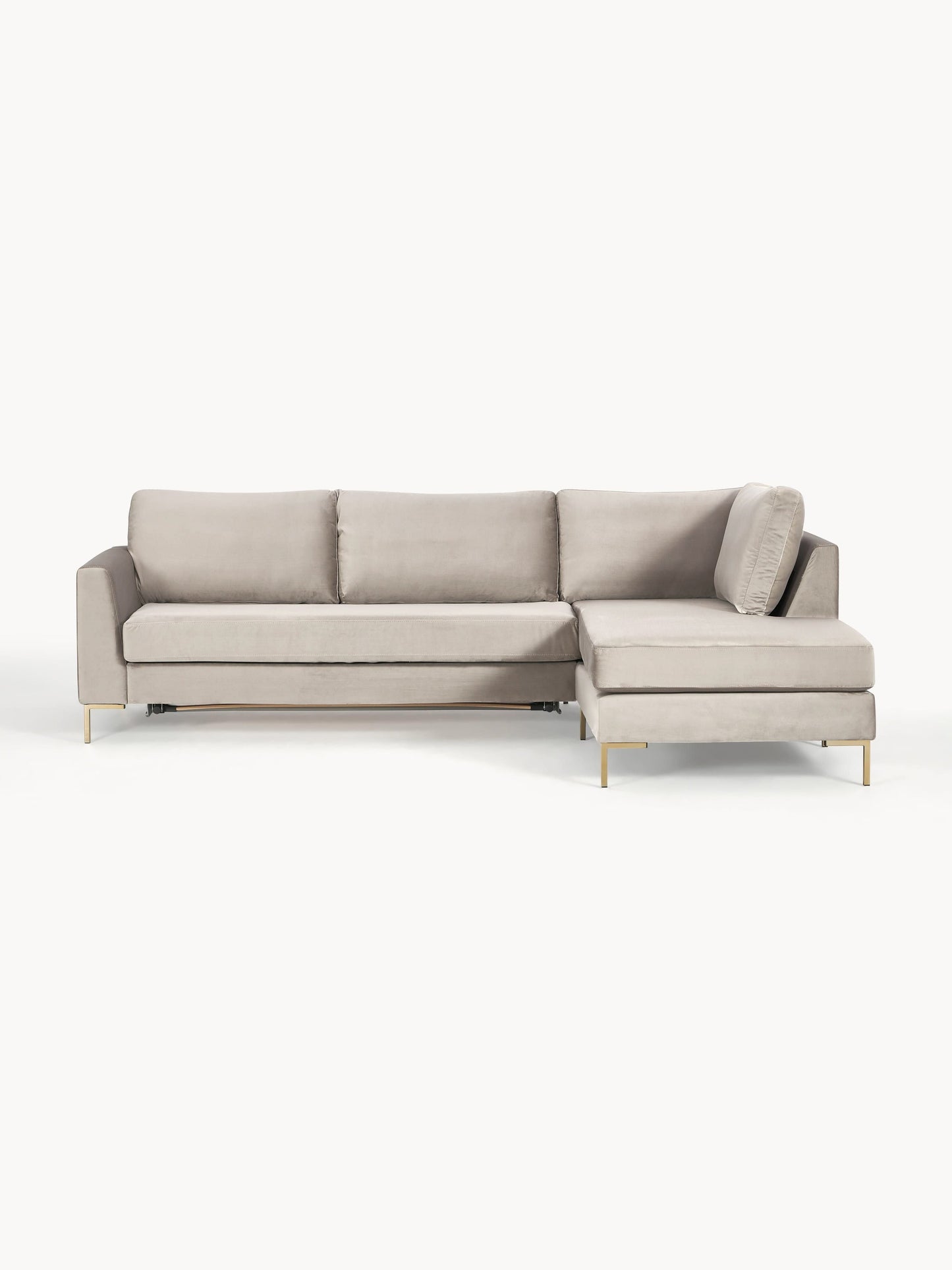 Warehamy Luna 3-Seater Velvet Sofa Bed with Mattress