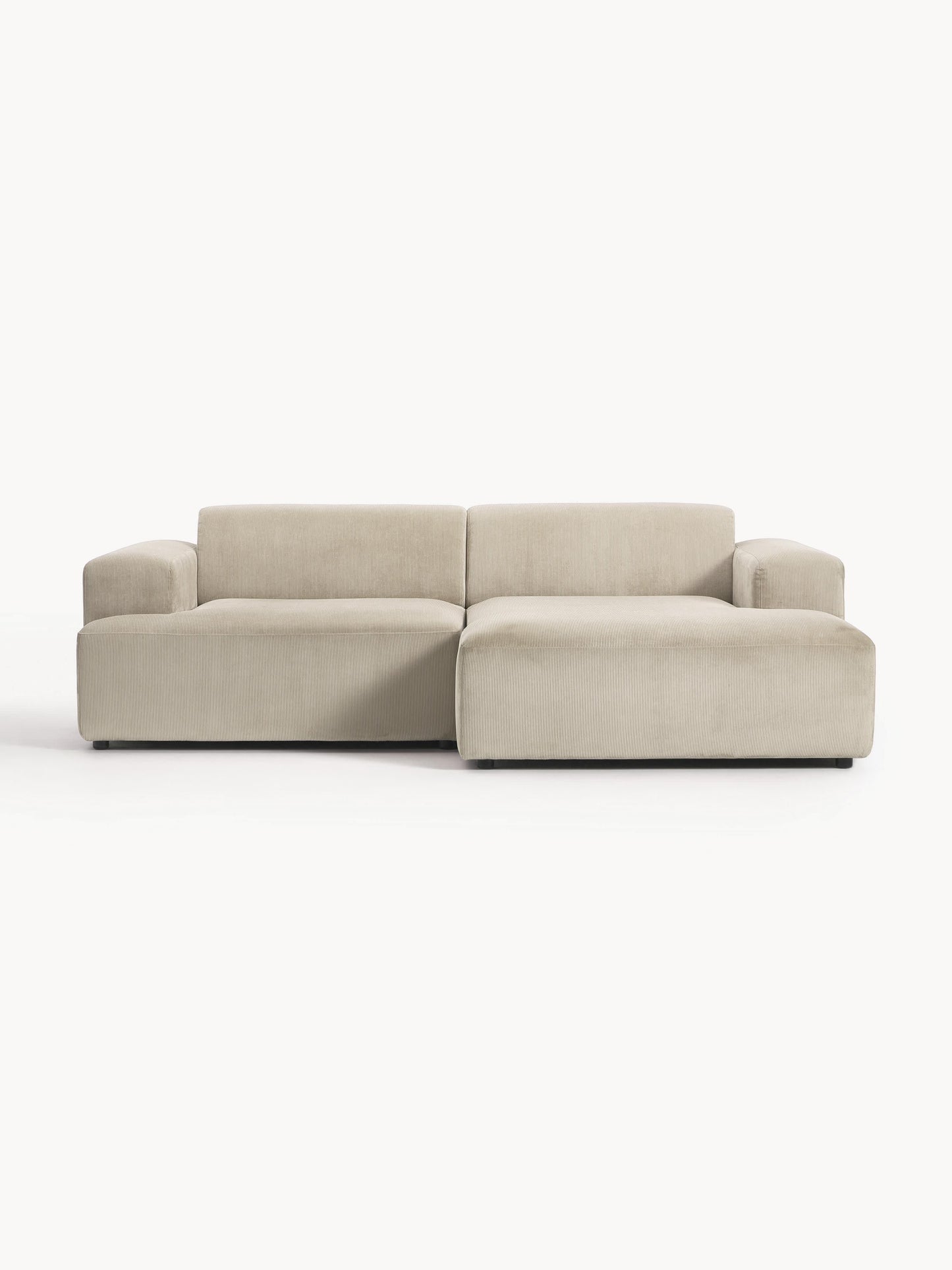 Warehamy Melva 3-Seater Corduroy Corner Sofa