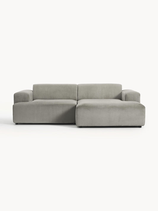 Warehamy Melva 3-Seater Corduroy Corner Sofa