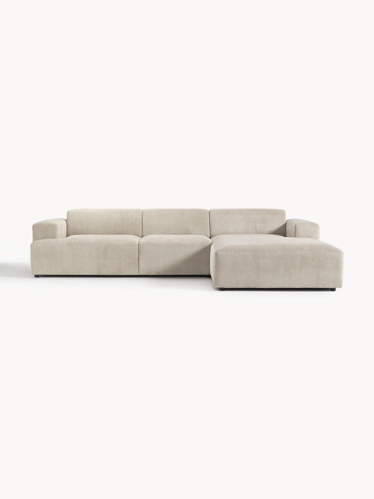 Warehamy Melva 4-Seater Corduroy Corner Sofa
