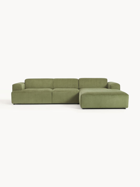 Warehamy Melva 4-Seater Corduroy Corner Sofa