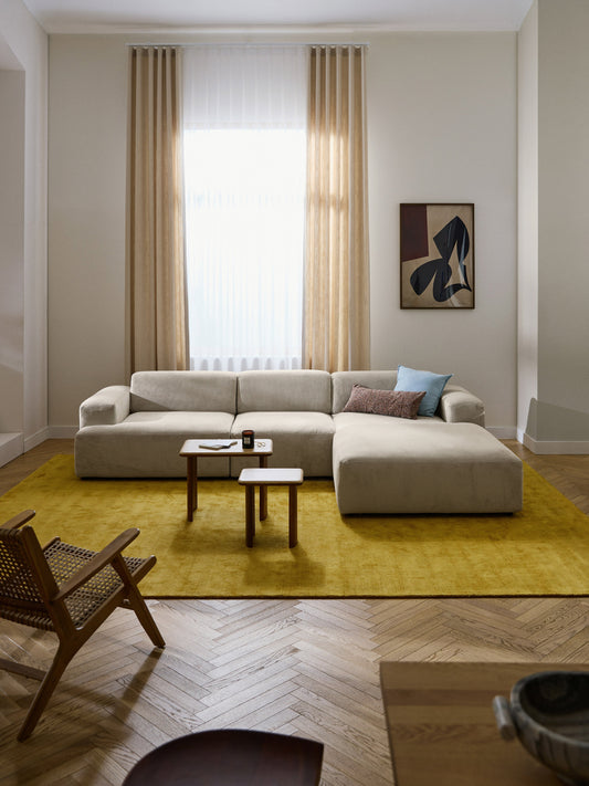Warehamy Melva 4-Seater Corduroy Corner Sofa