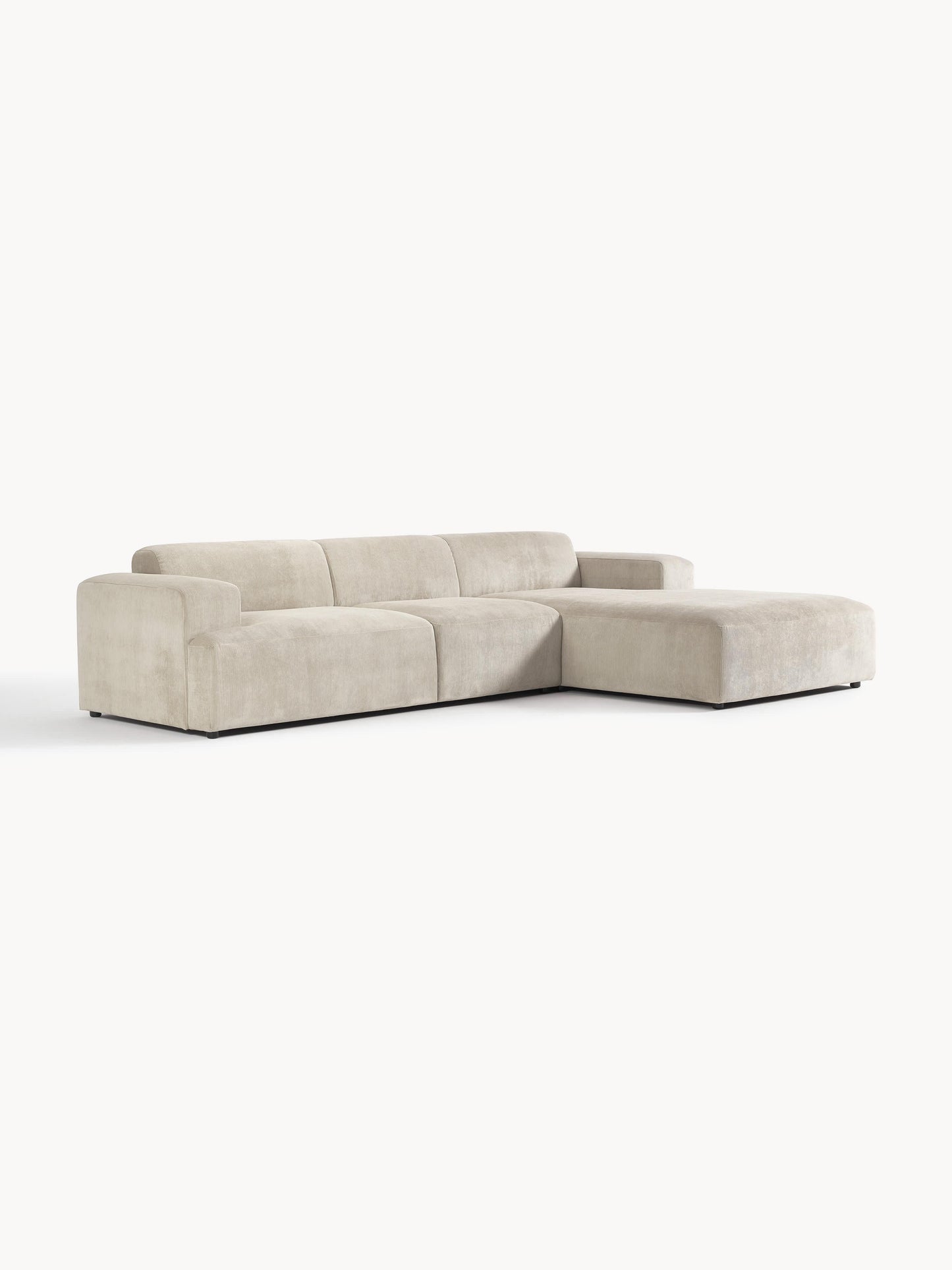Warehamy Melva 4-Seater Corduroy Corner Sofa