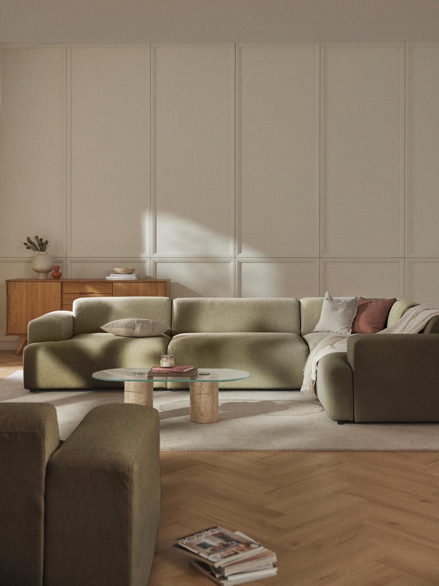 Warehamy Melva 4-Seater Large Corner Sofa