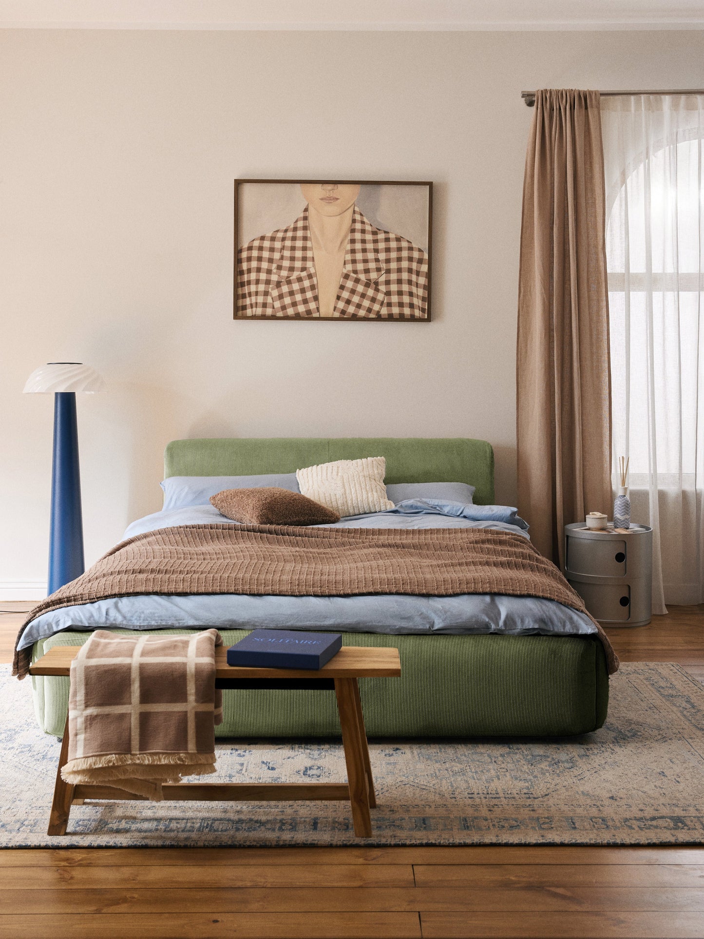 Warehamy Melva Bed Frame with Upholstery
